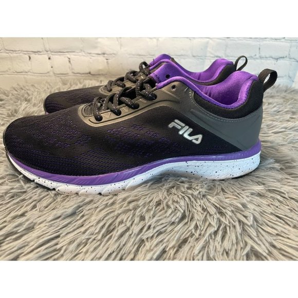 Fila Shoes Fila Running Walking Shoes Sneakers Rn9175 Womens Size 8 Blackpurple Poshmark